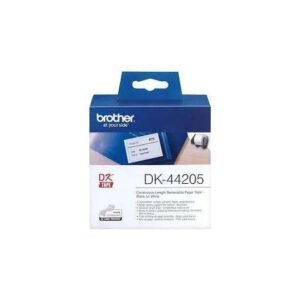 Brother DK-44205 Black on white Label Tape