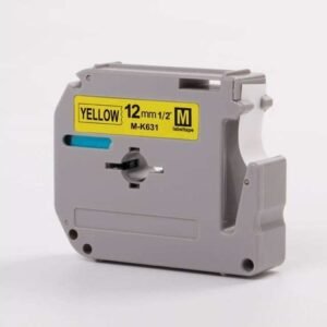 Brother M-K631 12mm Black on Yellow tape