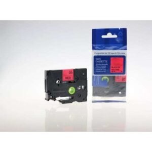 Brother TZE-431 12mm Black on Red tape