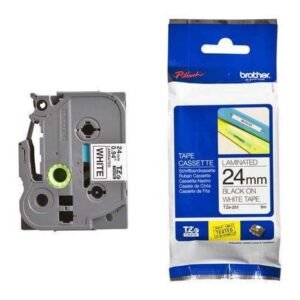 Brother TZe-251 24mm Black On White Tape