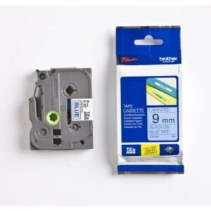 Brother TZe-521 Black On Blue Tape