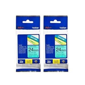 Brother TZe-751 Black On Green Laminated Tape