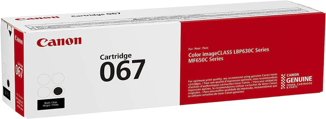 Canon 067 Black Toner Cartridge for Canon Color ImageClass printers Yield 1,350 Pages