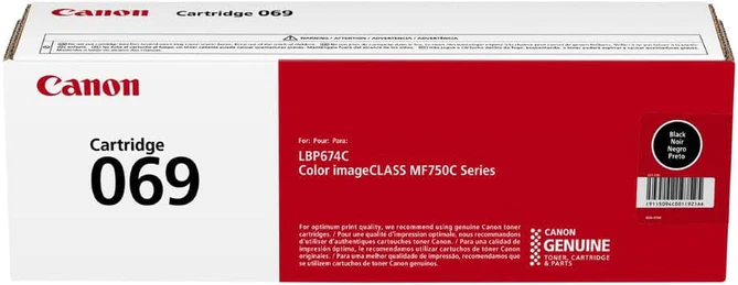 Canon 069 Black Toner Cartridge for Yield 2,100 Pages