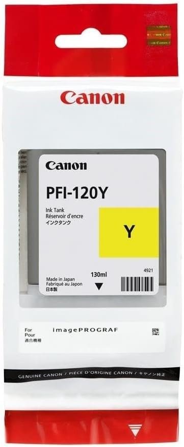 Canon PFI-120Y Pigment Yellow Ink Tank 130ml
