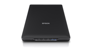 Epson Perfection V39 Color Photo & Document Scanner with Scan-To-Cloud & 4800 Optical Resolution, Black