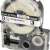 Epson SS-9KW Label Tape 9mm x 8m Black on White