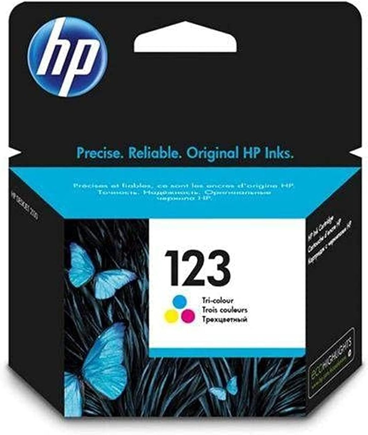 HP 123 Tri-color Ink Cartridge Original, F6V16AE