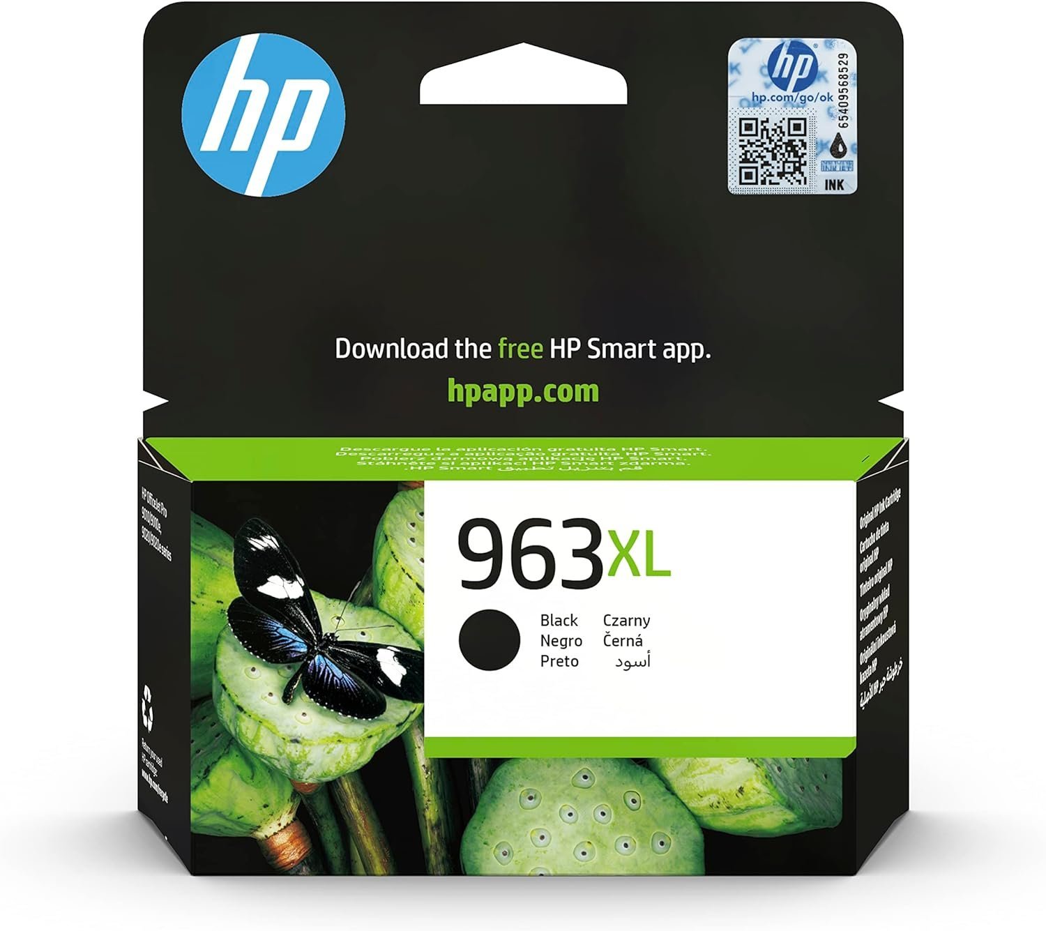 HP 3JA30AE 963XL High Yield Original Ink Cartridge, Black, Single Pack
