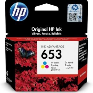 HP 653 Tri-color Original Ink Advantage Cartridge, 3YM74AE