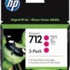 HP 712 3-pack Magenta 29-ml Genuine HP Ink Cartridge  3ED78A