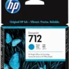 HP 712 3ED67A Cyan 29-ml Genuine HP Ink Cartridge with Original HP Ink
